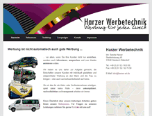 Tablet Screenshot of harzer-wt.de